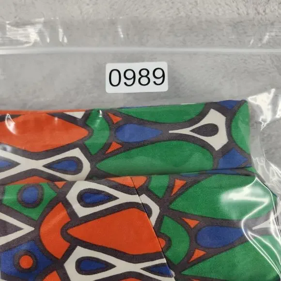 Boden Dress Womens 10R Blue Orange Green Geometric Print Sleeveless Sheath Lined - Picture 15 of 15